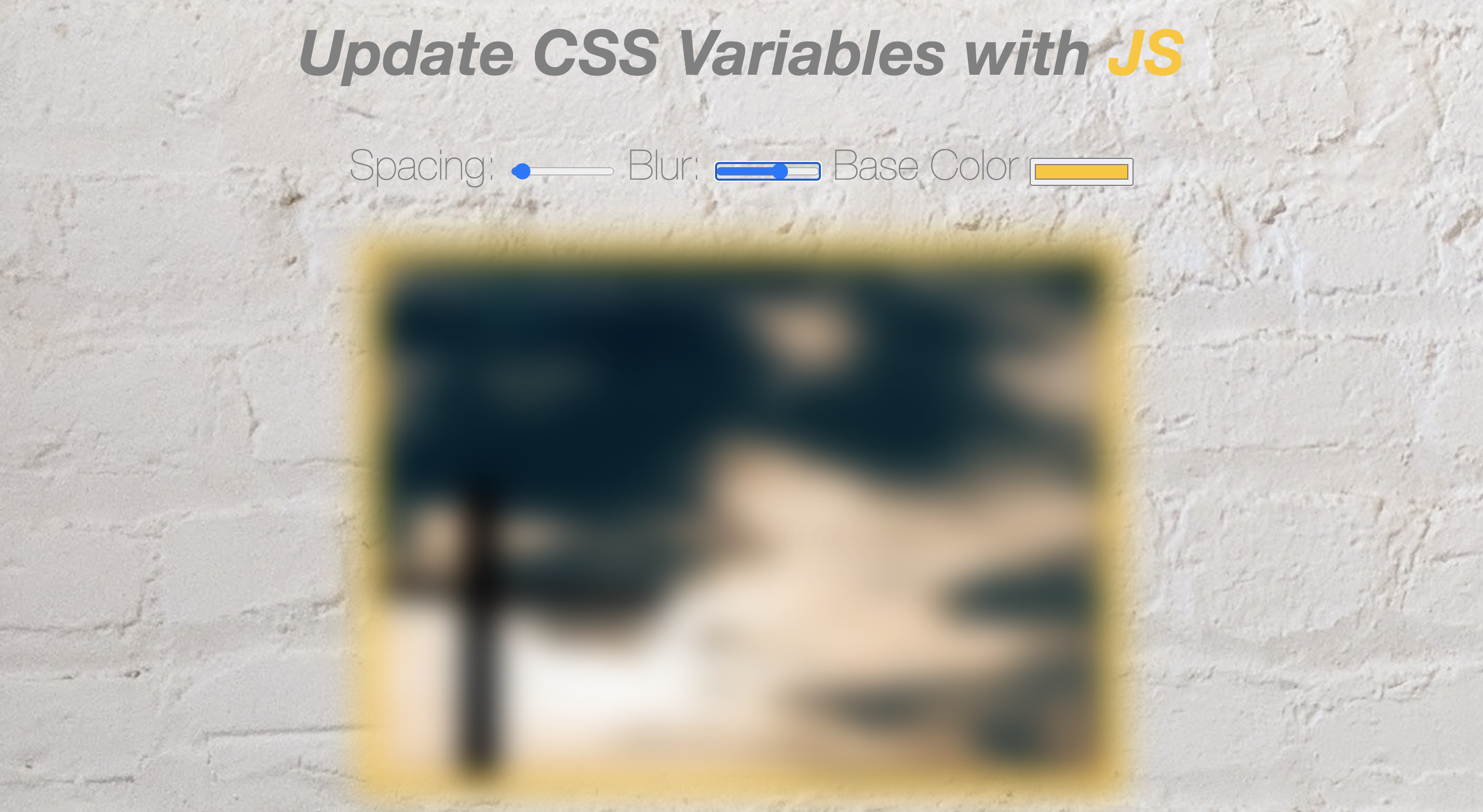 Edit a photo with CSS Variables