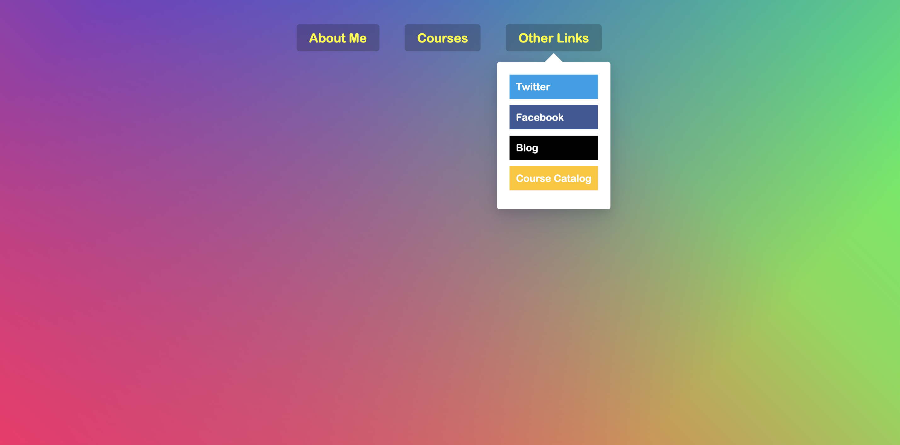 Follow along hover nav